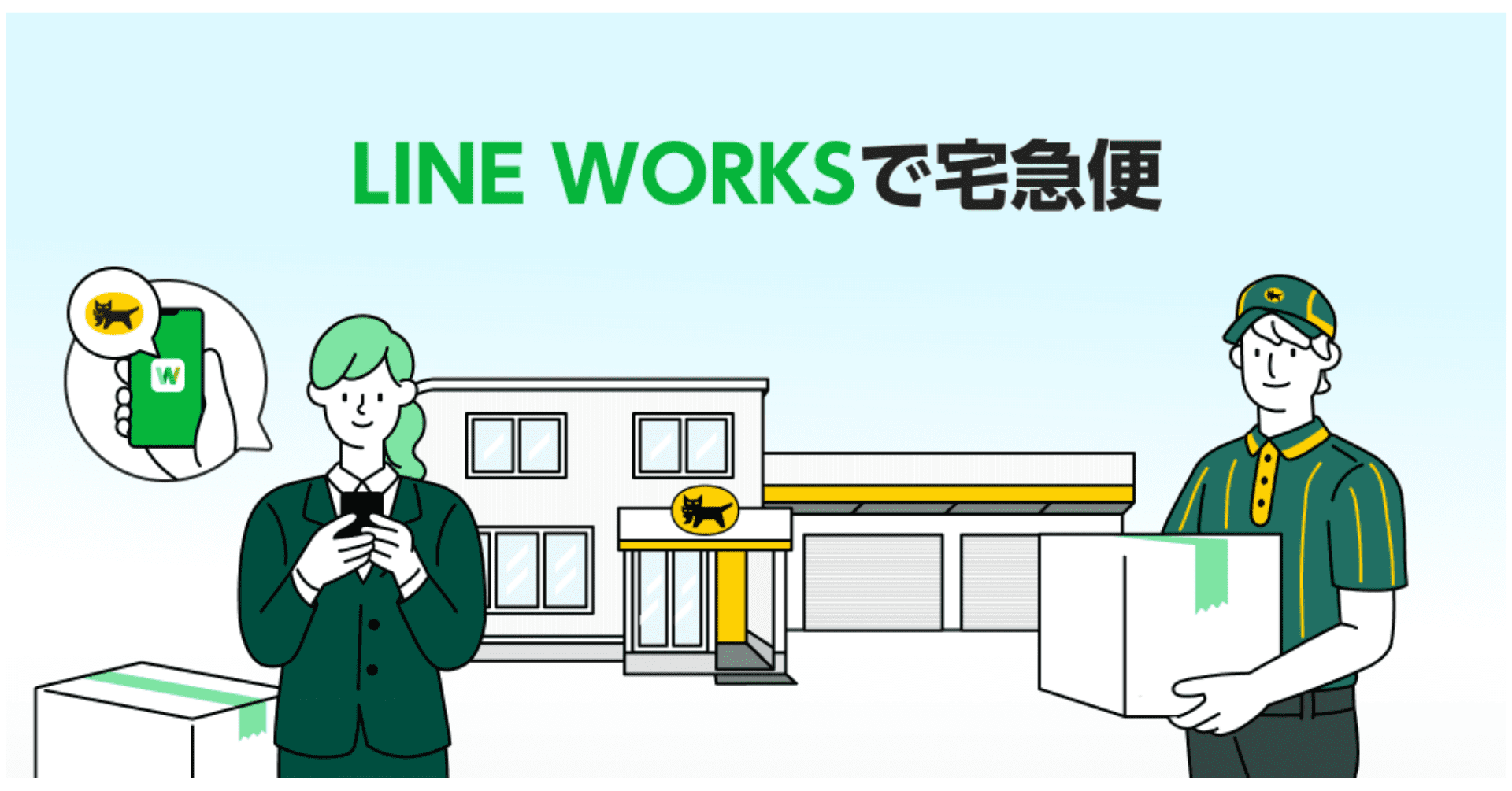 「LINE WORKS」上で宅急便の発送手続きができる新機能を5月12日（木）から提供開始